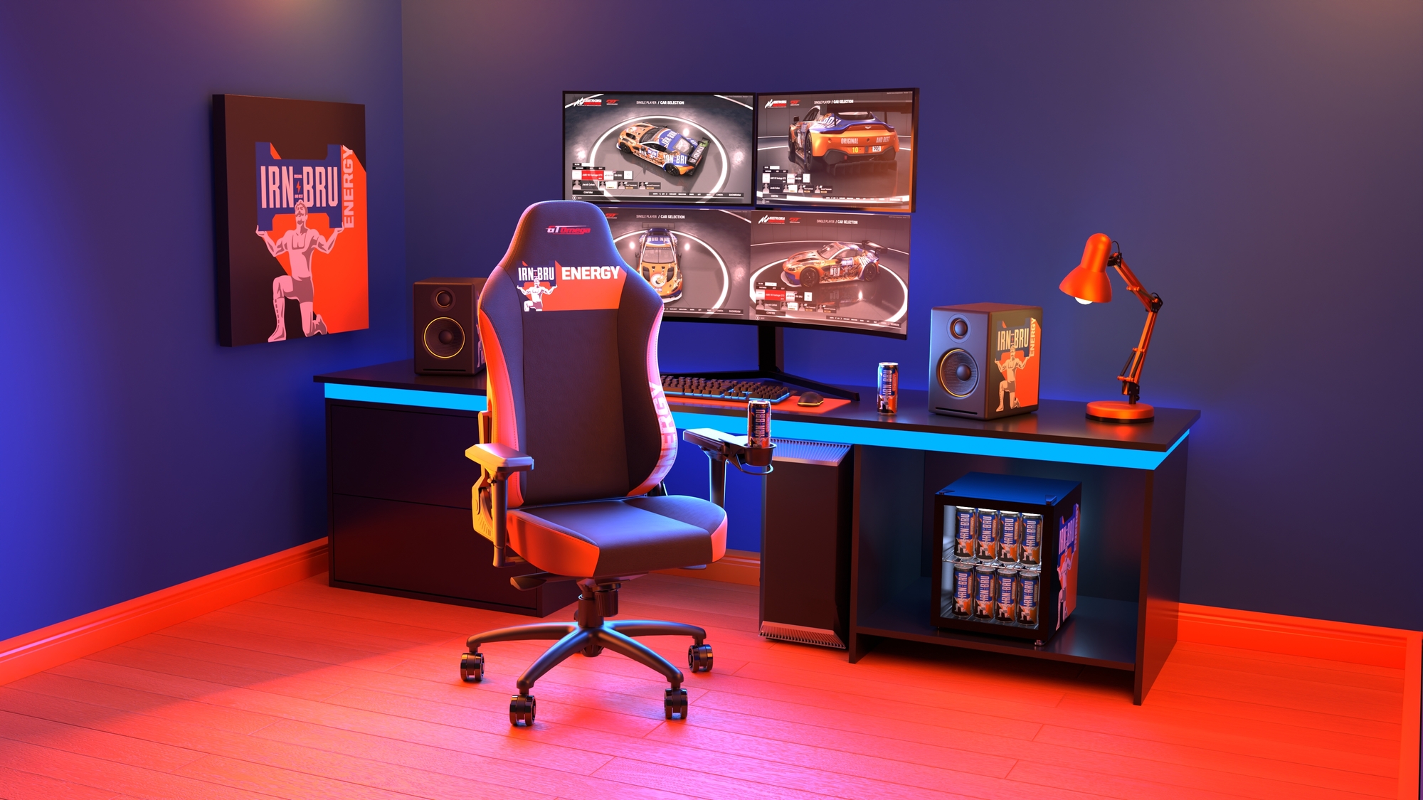 First-ever IRN-BRU energy gaming set up